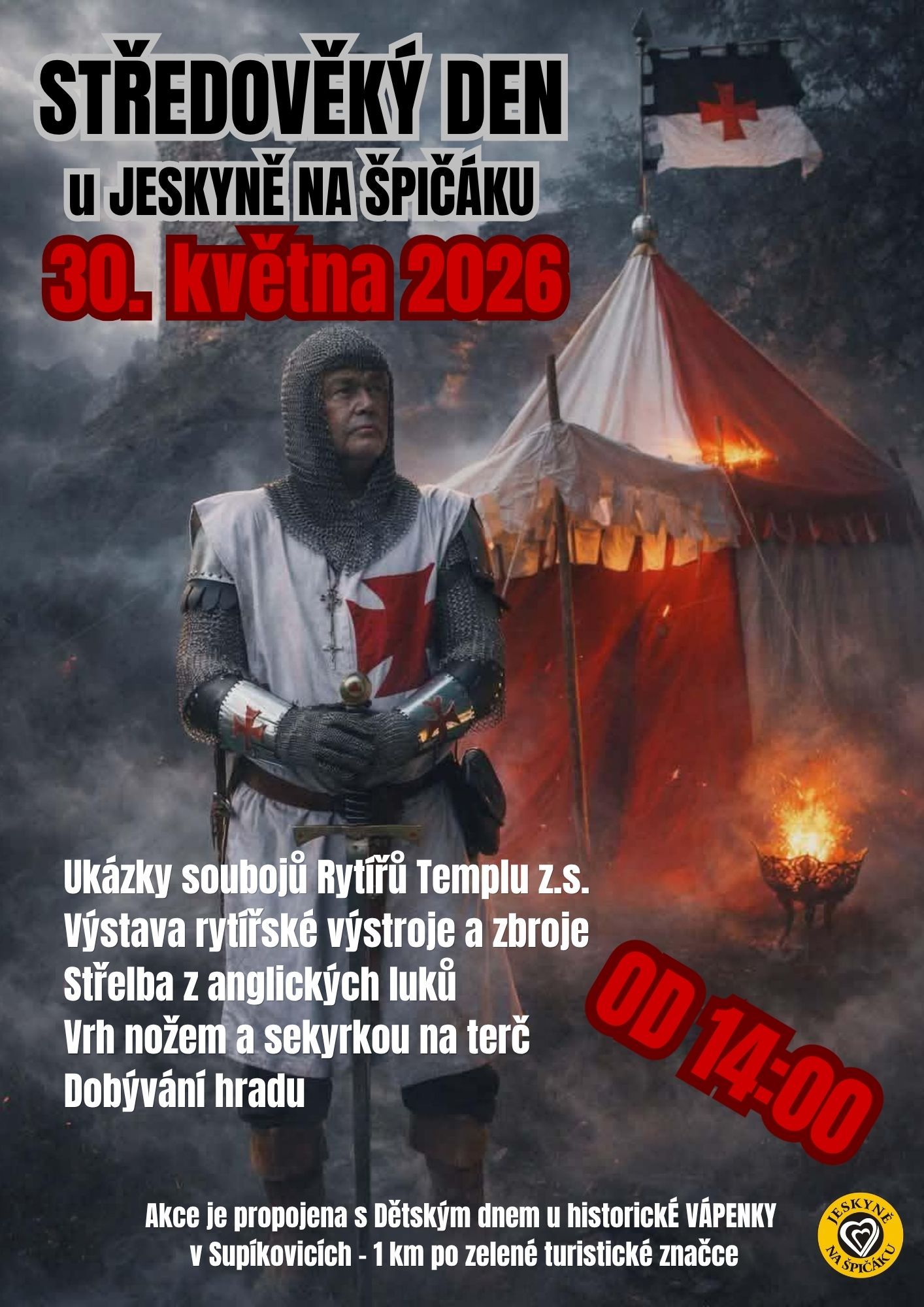 Středověký den v Jeskyni Na Špičáku 30. 5. 2026