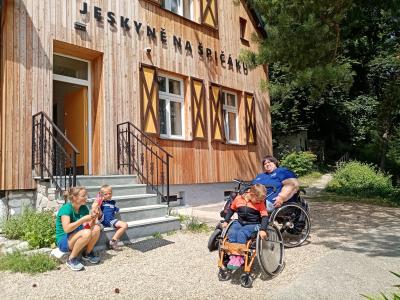 Eva Kacanu v Jeskyni Na Špičáku