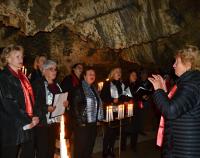 Koncert pěveckého sboru Radost v Jeskyni na Špičáku, 7. 10. 2023